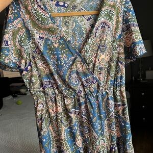 Paisley Print Flowy Dress